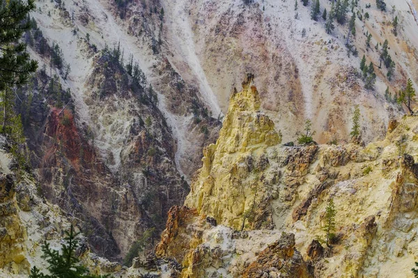 Parc national de Yellowstone États-Unis et sources géothermiques — Photo