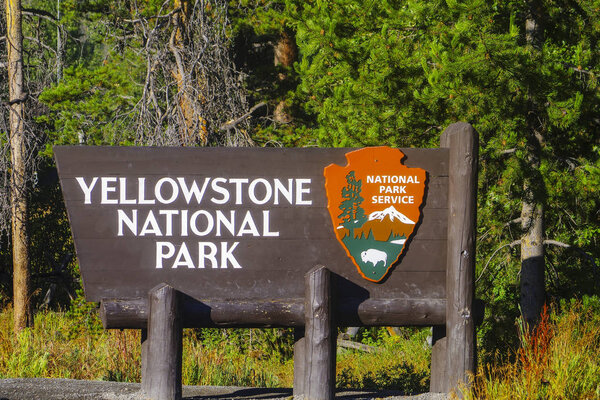Yellowstone National Park USA and geothermal springs 