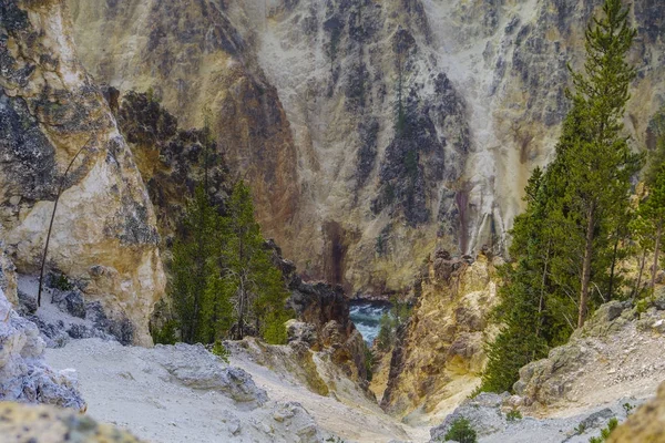 Yellowstone Millî Parkı ABD ve jeotermal yaylar - Stok İmaj