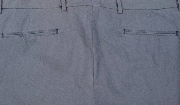 Textur und Hintergrund aus Jeans-Denim-Stoff in flacher Lage — Stockfoto