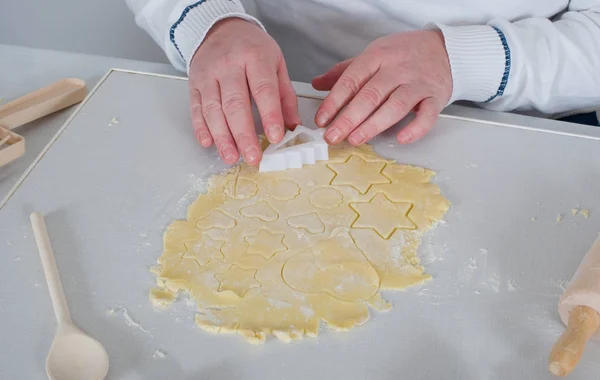 Biscotti Natale Nel Periodo Natalizio Dettaglio Fotografato — Foto Stock