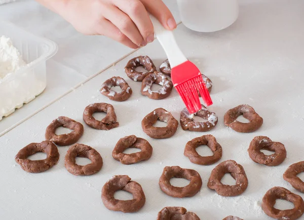 Kerstkoekjes Kersttijd Detail Gefotografeerd — Stockfoto