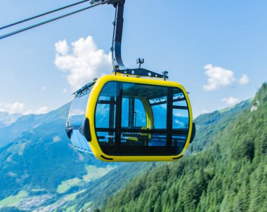 Avusturya 'daki kablolu tren yolu Zillertal' de Mayrhofen