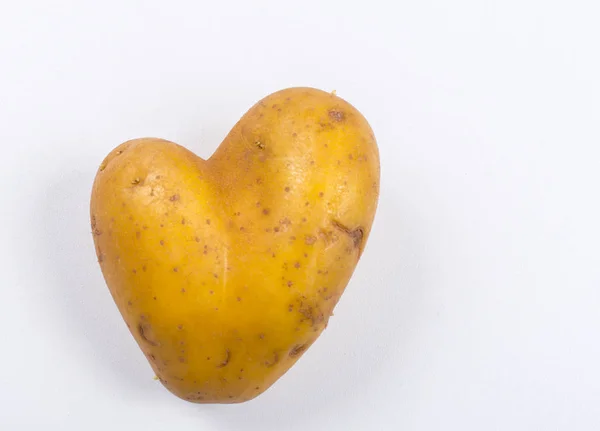 Potatisen Formen Hjärta — Stockfoto