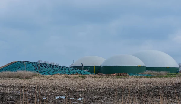 Biogas Plant Power Generation Energy — Stock Photo, Image