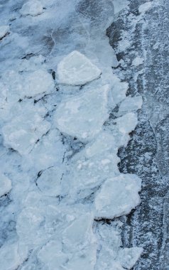 Buzlar Hamburg liman içinde