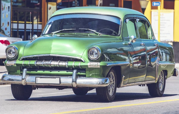 Hdr Photo Amerikanischen Klassiker Auf Straße Havana Kuba — Stockfoto