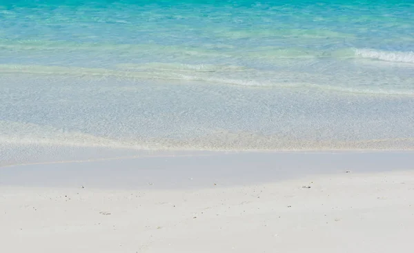 Sable Blanc Eau Turquoise Sur Plage Des Caraïbes Cuba Varadero — Photo