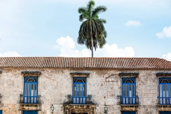 Edificio Dell Avana Sulla Strada Principale Cuba — Foto Stock