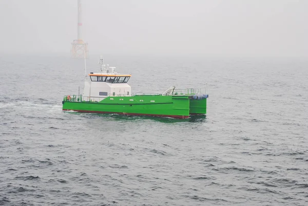 Wind Park Offshore Energy Construction — Stock Photo, Image