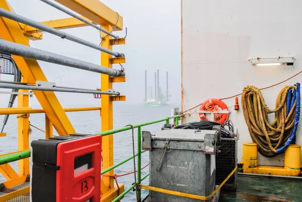 Wind Park Offshore Energie Bouw — Stockfoto