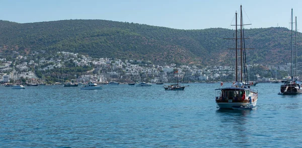 Boote Und Yachten Hafen Von Bodrum Land Der Türkei — Stockfoto