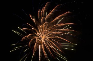 Yıl başında uzun süre havai fişek gösterisi