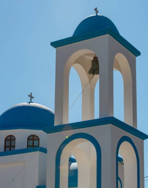Yunanistan 'daki mavi beyaz kilise