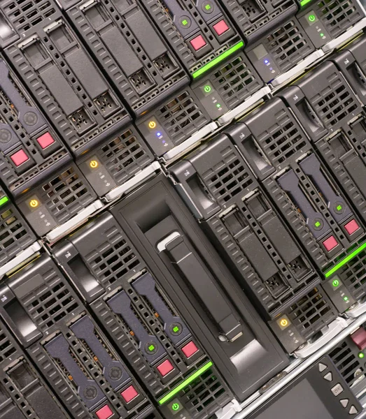 Blade Enclosure Data Center Bladecenter Network Server Rack — Fotografie, imagine de stoc