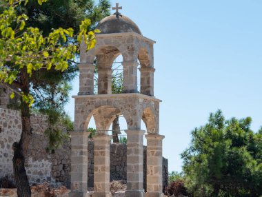 Yunanistan 'daki mavi beyaz kilise