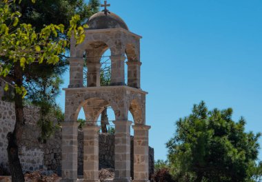 Yunanistan 'daki mavi beyaz kilise