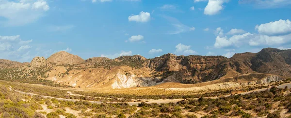 Cratère Volcanique Stefanos Dans Vallée Lakki Île Nisyros Grèce — Photo