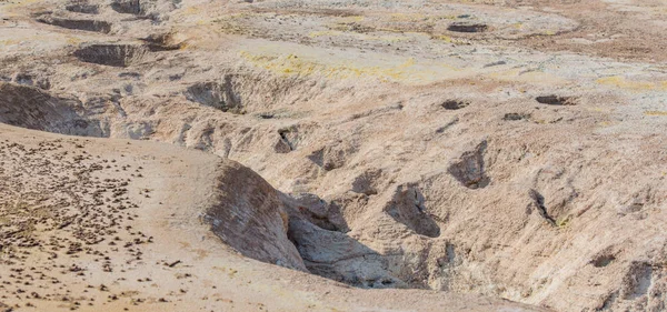 Fumarolas Azufre Con Cristales Azufre Cráter Stefanos Nisyros Grecia — Foto de Stock