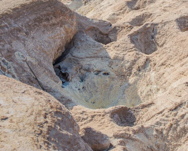 Fumarolas Azufre Con Cristales Azufre Cráter Stefanos Nisyros Grecia — Foto de Stock