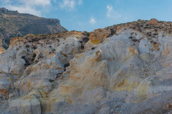 Cratère Volcanique Stefanos Dans Vallée Lakki Île Nisyros Grèce — Photo