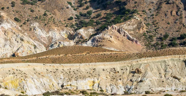 Cráter Volcánico Stefanos Valle Lakki Isla Nisyros Grecia — Foto de Stock