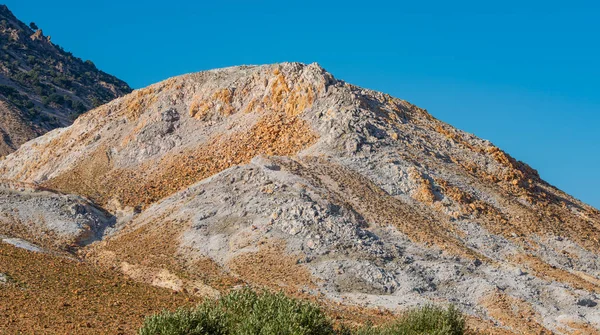 Cratère Volcanique Stefanos Dans Vallée Lakki Île Nisyros Grèce — Photo