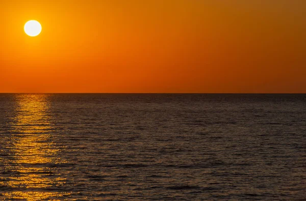 Sonnenuntergang Uhr Von Einer Jacht Auf Dem Mittelmeer Vor Griechenland — Stockfoto