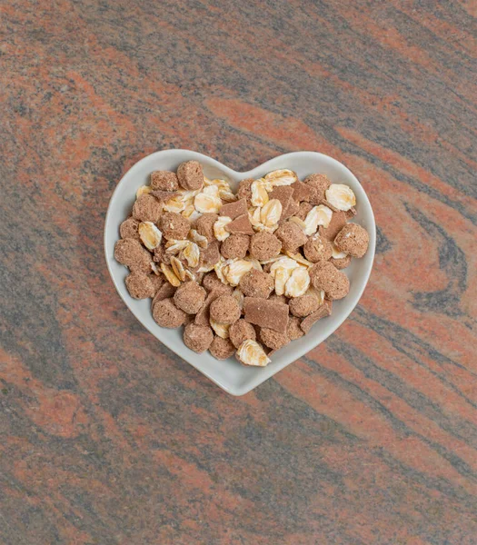 Vital Muesli White Bowl Food Photography — Stock Photo, Image