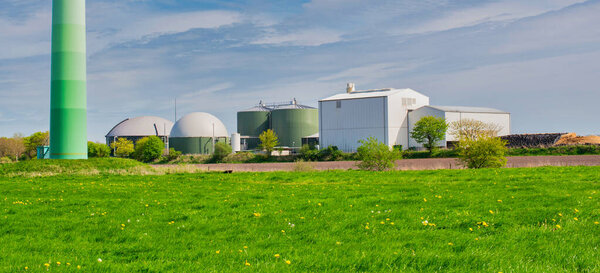 Biogas plant for power generation and energy