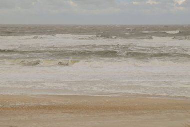 Sylt adasından sahil manzarası ve plaj