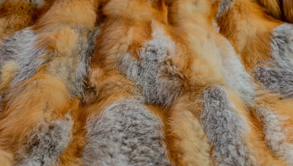 質感と背景としての赤いキツネの毛皮 — ストック写真