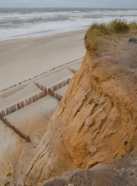 Kustlandskap Och Strand Från Sylt — Stockfoto