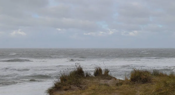 Paisaje Costero Playa Desde Isla Sylt — Foto de Stock