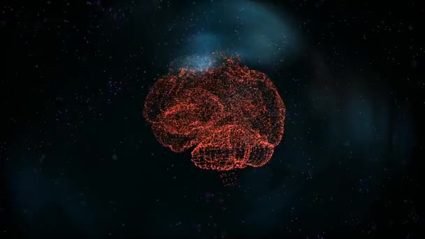 Cerebro requiere atención o tratamiento médico debido a la enfermedad o el impacto de factores adversos en la salud . — Vídeo de stock