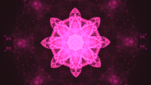 Fond vidéo abstrait avec explosion intensive d'une étoile, jetant des étincelles tout autour .