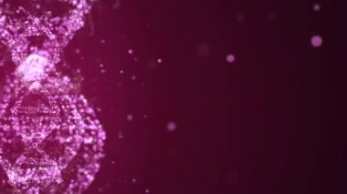 DNA düzenleme konsepti. DNA sarmal yapısına yeni oturumların eklenmesi üzerine yakın görünüm.
