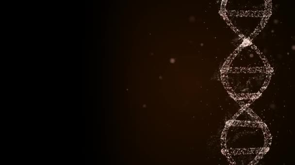 Ricerca scientifica sul DNA. Prove 3d animazione del DNA spirale come strumento essenziale nelle indagini penali . — Video Stock