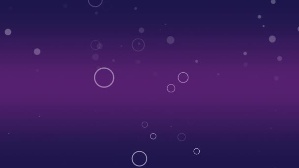 Design minimaliste en combinaison de dégradé bleu violet backround avec des cercles bokeh volants .