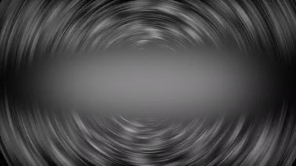 Abstract animation of sound wave tunnel in black and white. — ストック動画