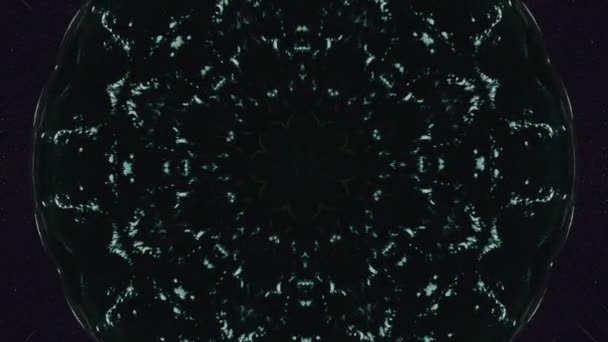 Concept d'épidémie de virus de la couronne. Structure du virus abstraite au microscope visible sur fond noir .