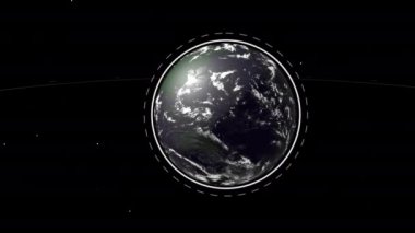 Manyetik alanları ve radyo sinyalleri olan evrimleşen enerji küre modeli ile gelecekteki arayüzün yüksek çözünürlüklü görüntüleri.