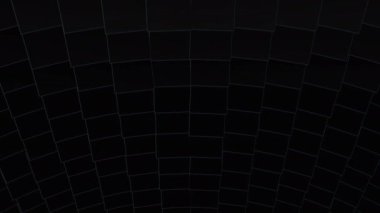 Neon lines series moving in abstract seamless art loop gridded background, transmitting different impulses.