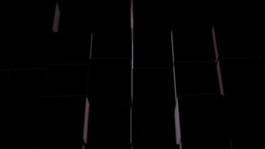 Abstract 3D city downtown from cubes and blocks as an imitation of buildings.