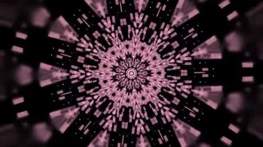 Bir iş bulutu hesaplama sürecinde fütürist veri tünelinde uçmak, bir kar tanesine benziyor.