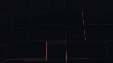 Abstract 3D city downtown from cubes and blocks as an imitation of buildings.