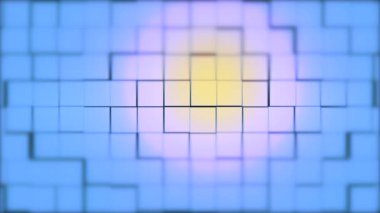 Landscape Blue Planet With Wireframe Polygon. Abstract Bright Light Purple Sun Flare On Dark Night Sky Texture Background.