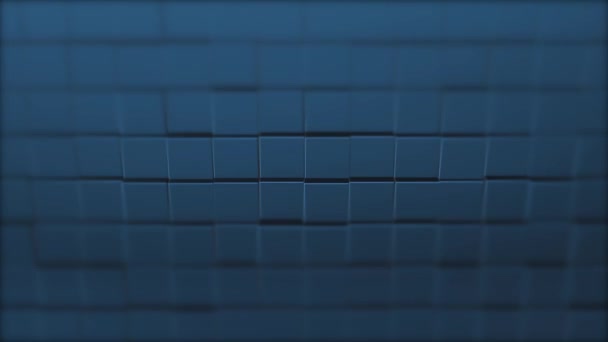 Résumé en cascade cubes arrière-plan tournant et se rapprochant lentement .