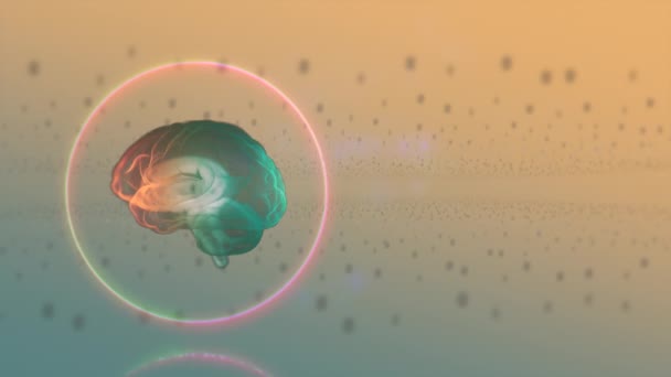 Informations de traitement cérébral hautement fonctionnelles sur fond numérique léger .