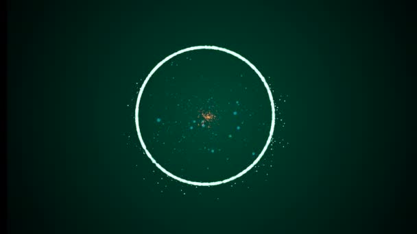 Brillant scintille la création d'un cercle central avec des particules scintillantes à l'intérieur qui peut être utilisé comme un joli fond abstrait pour la présentation ou la performance .